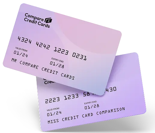 two overlapping cards
